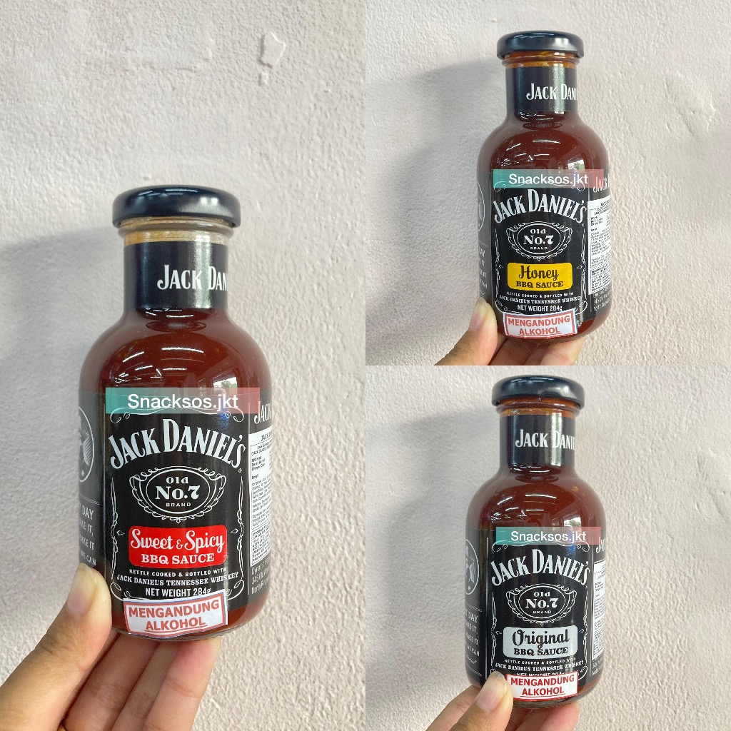 

JACK DANIEL'S BBQ SAUCE ORIGINAL / HONEY BBQ / BBQ SWEET & SPICY - AUSTRALIA JACK DANIELS