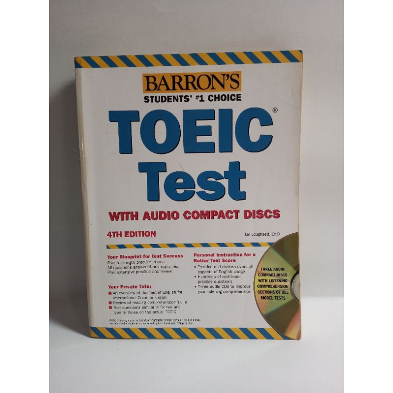 Toeic Test With Audio Compact Discs 4th Edition Barron s