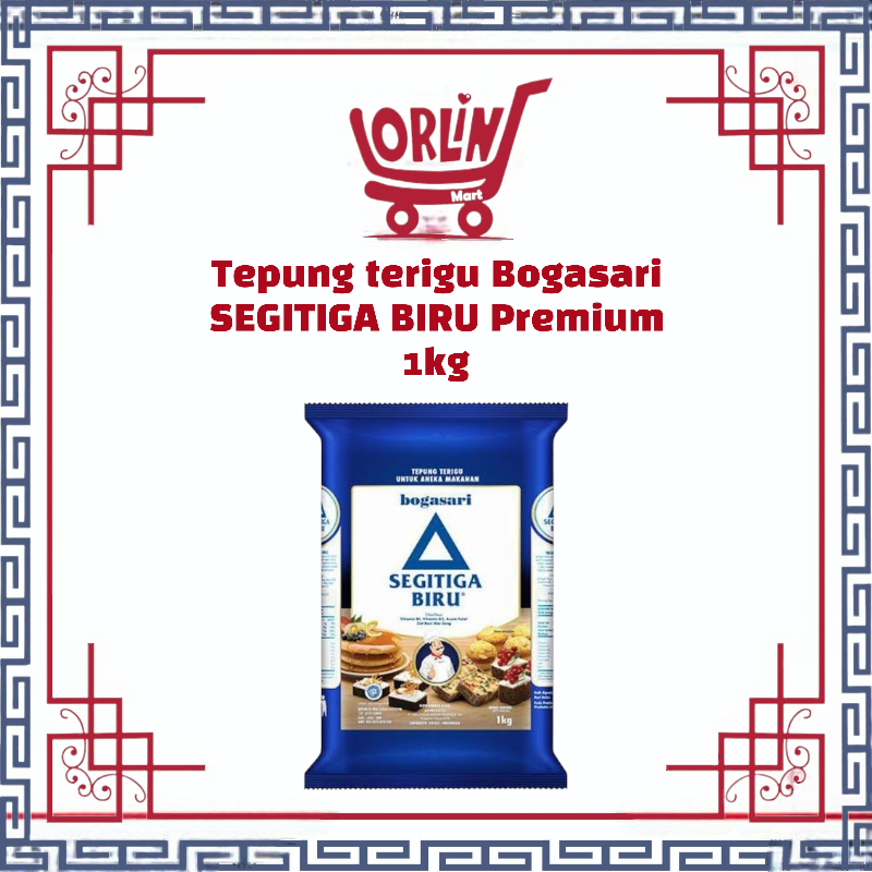 

Tepung terigu Bogasari SEGITIGA BIRU Premium 1kg / TEPUNG TERIGU / TEPUNG BOGASARI