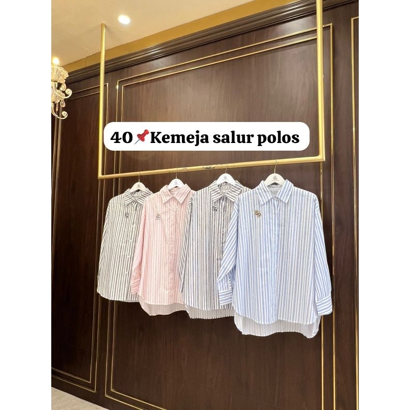 Kemeja Shellasaukia original Kemeja Salur Blink blink