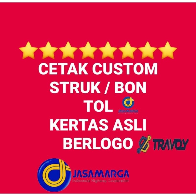 

Print Custom Cetak Bon Struk Nota Tol Kertas Thermal Berlogo Travoy Jasamarga Berkualitas