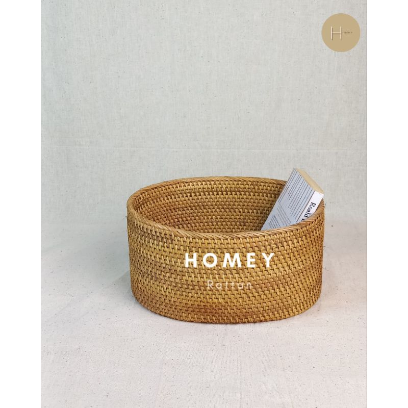 Homey Rattan | UTARI BASKET / KERANJANG | Wadah Rotan|  Kerajinan Rotan | Rotan asli Lombok