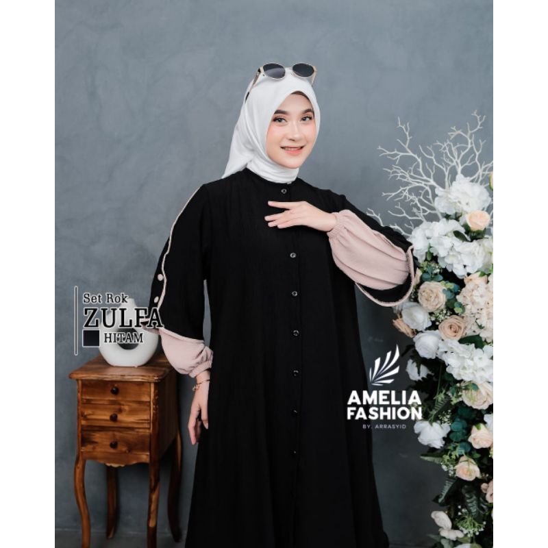 ONE SET ROK POLOS ZULFA ORIGINAL AMELIA