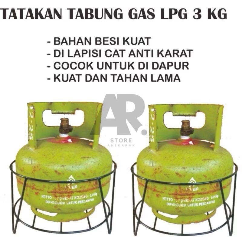 Tatakan gas / Rak gas LPG 3kg / Rak gas / Dudukan gas
