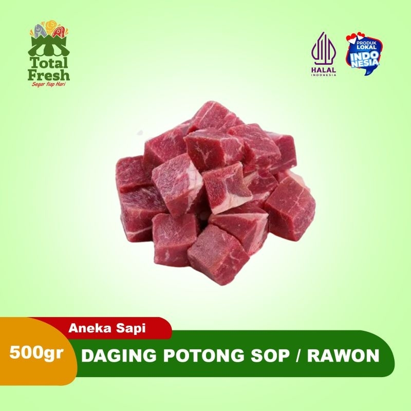 

Daging Sapi Potong Dadu Untuk Sop / Rawon 500 Gram