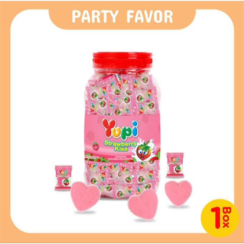 

[pernik kayu] YUPI KISS PEEMEN JELLY RASA STRAWBERRY ISI 125PCS 300gr - PERMEN YUPI JAJANAN LEBARAN CEMILAN LEBARAN - CEMILAN HAMPERS IDUL FITRI - PERMEN YUPI LOVE - YUPI TOPLES - YUPI JEPARA