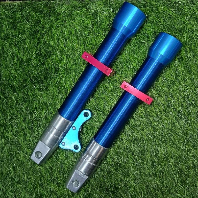 TABUNG SHOCK DEPAN RX KING VARIASI TABUNG SHOCK RX KING NEW NTC NICETECT BIRU