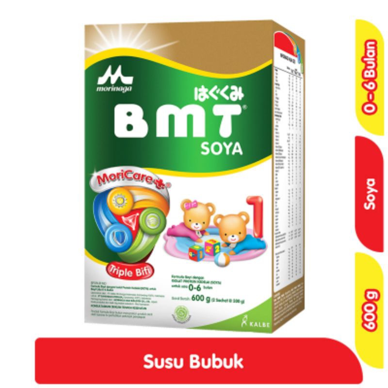 

Morinaga BMT Soya 1 Susu Bubuk Formula Bayi 0-6 Bulan 600 g