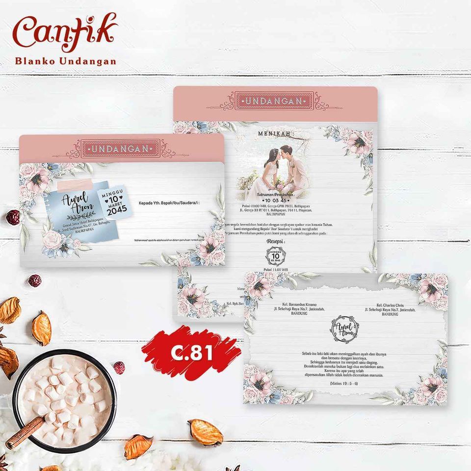 Blangko Undangan Cantik 81