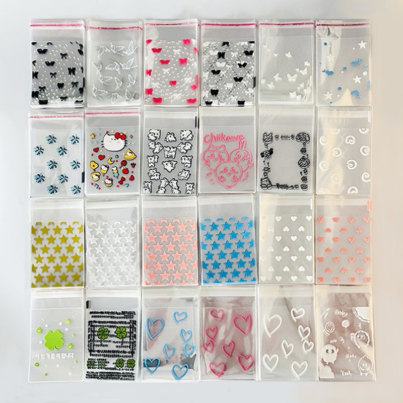 

(50 Lembar)Plastik Bungkus Sleeve Photocard Toploader Tebal Warna Corak Cantik
