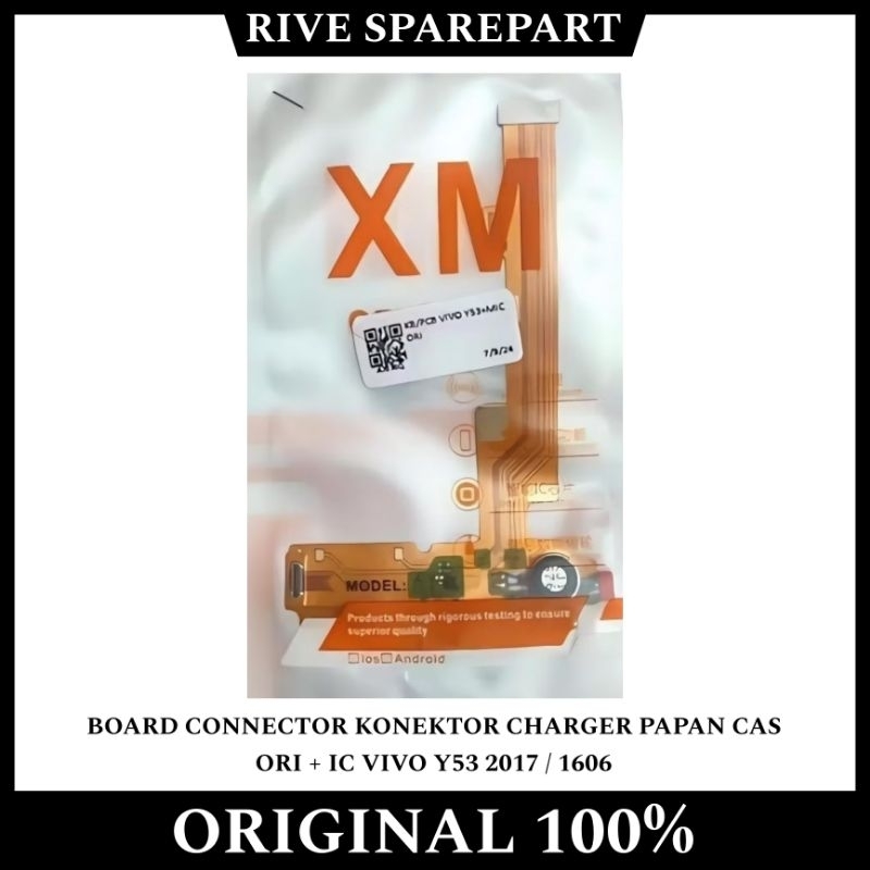 FLEXIBLE BOARD CONNECTOR KONEKTOR CHARGER PAPAN CAS ORI + IC VIVO Y53 2017 / 1606