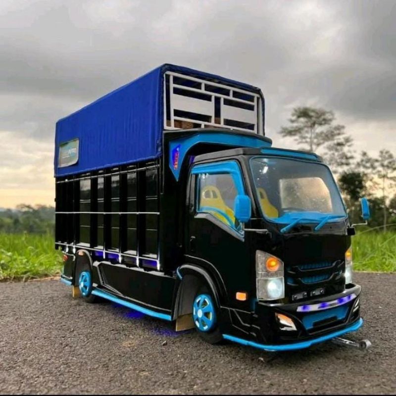 PROMO MURAH MERIAH, MAINAN ANAK MINIATUR TRUK OLENG, FULL VARIASI, LAMPU, TERPAL, STIKER, PALING LAR