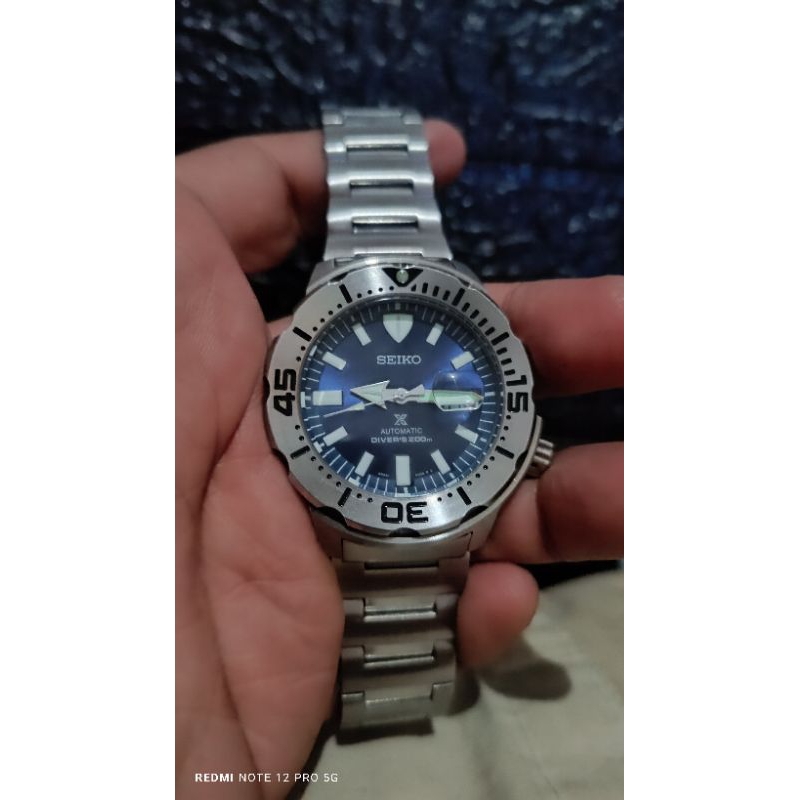 Seiko prospex monster automatic diver's 200m 4R36-07B0 940055
