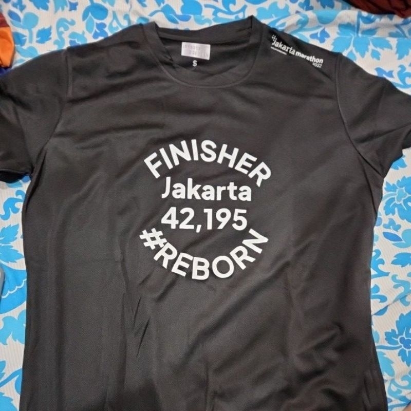 jersey Finisher Jakarta Marathon 2022 size S L=52 P=70 preloved