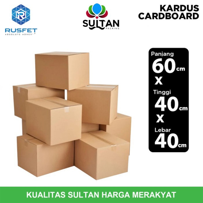 

KARDUS PACKING KARTON BOX 60x40x40cm Dus Kotak Packaging Polos tebal