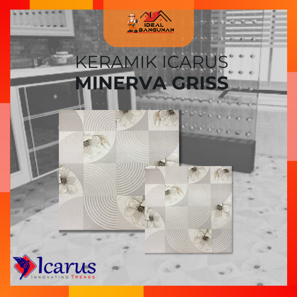 [READY] KER. ICARUS 50X50 MINERVA GRISS | KERAMIK LANTAI | KERAMIK
