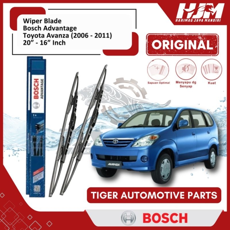 WIPER BLADE MOBIL AVANZA / XENIA 2004 - 2011 BOSCH ADVANTAGE 20" - 16" ORIGINAL