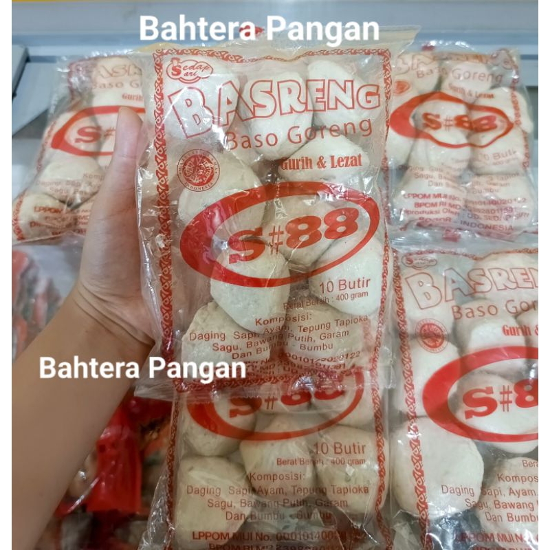 

Basreng Baso Goreng S#88 isi 10 butir 400gram | Bakso Goreng