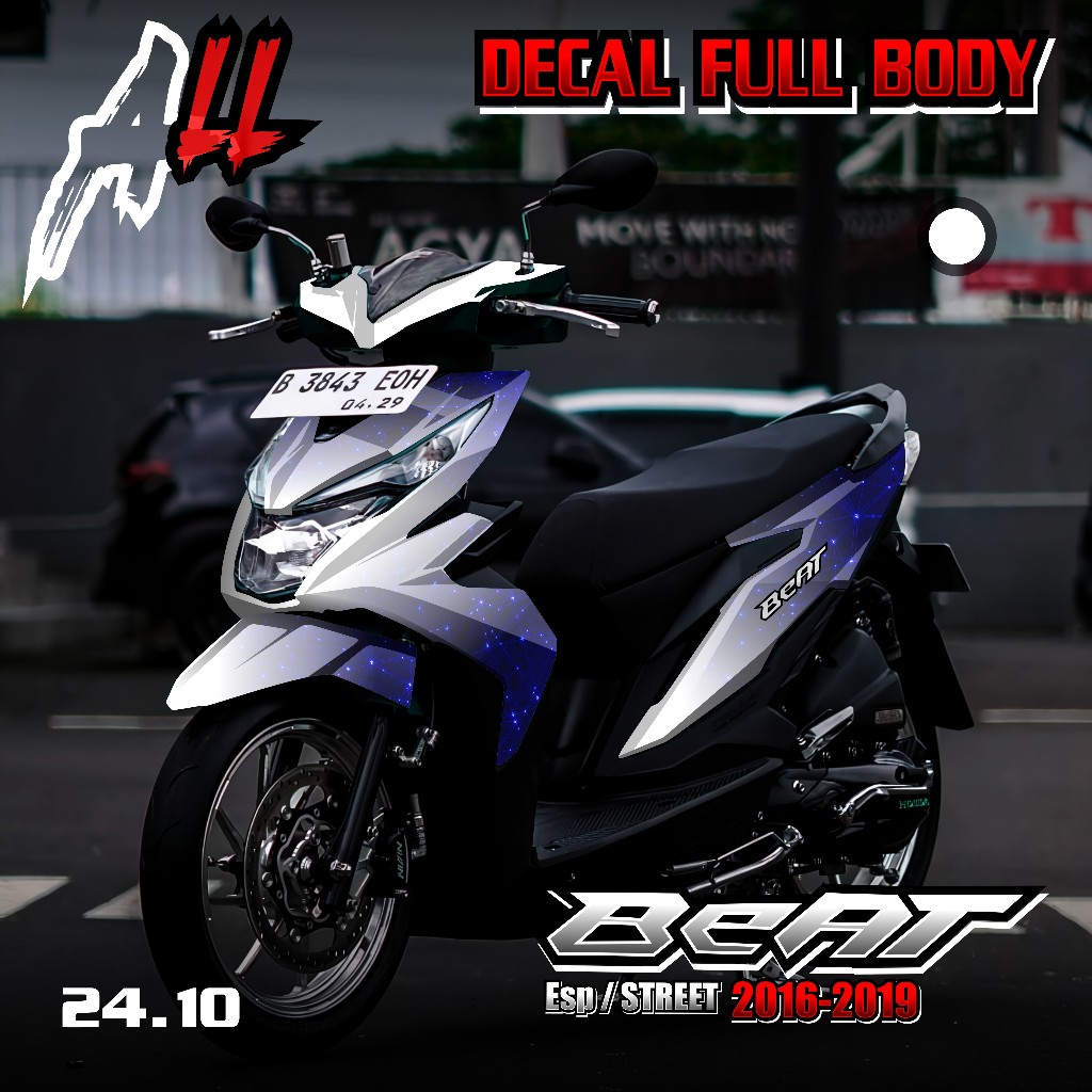 Stiker Decal Full Body Beat ESP 2016 2017 2018 2019 New Desain Gradasi 24.10