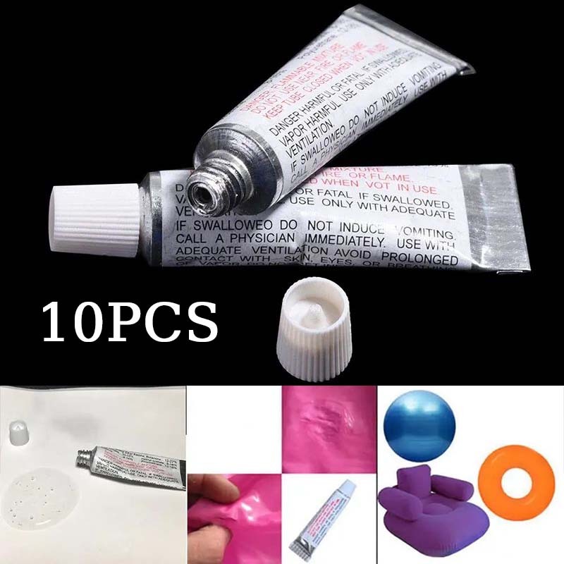 Lem Tambal Kasur Angin Lem Pelampung Bocor Lem Ban Renang 10pcs Lem Tambal Kolam Renang Anak