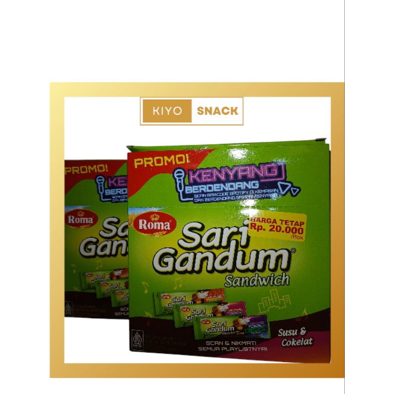 

Roma Biskuit Sari Gandum Box isi 12pcs