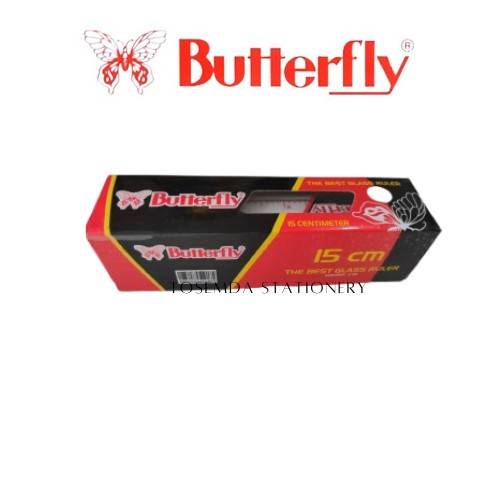 

Penggaris Plastik Butterfly / Plastic Ruler / 15 cm / PCS / Satuan