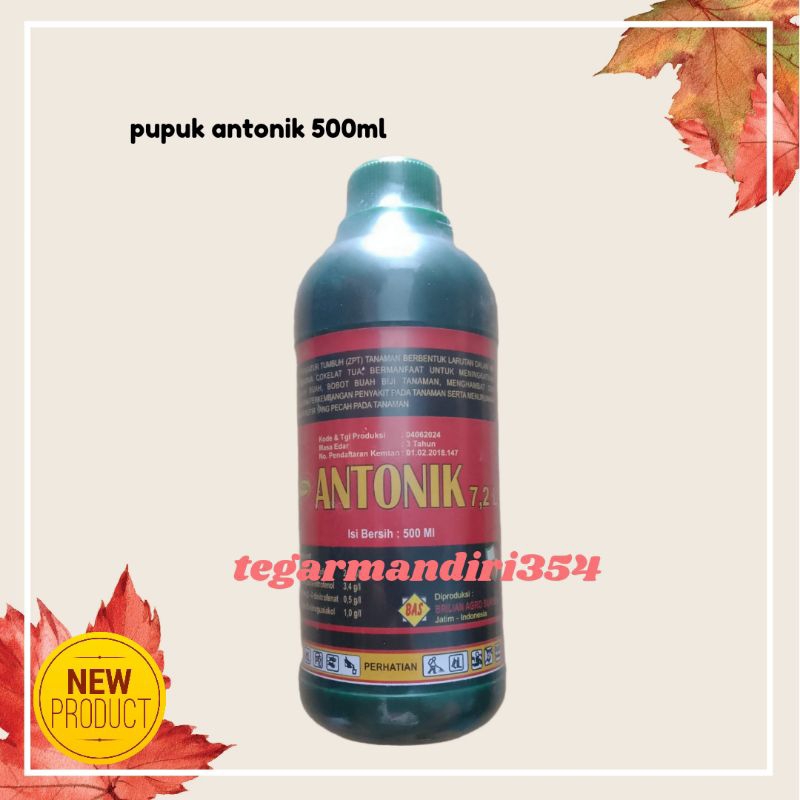ASLI PUPUK CAIR ANTONIK 7,2 500ML / ZPT ANTONIK 500ML peningkat produksi tanaman Antonik 7,2 500ml /