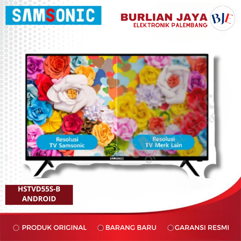 TV 55 INCH SAMSONIC HSTVD55S-B TV ANDROID 55" LED TV SMART TV PALEMBANG