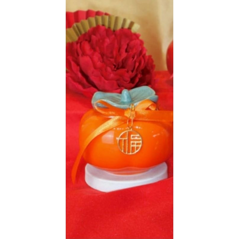 

persimmon candy jar/permen box /candy jar/tempat kotak permen