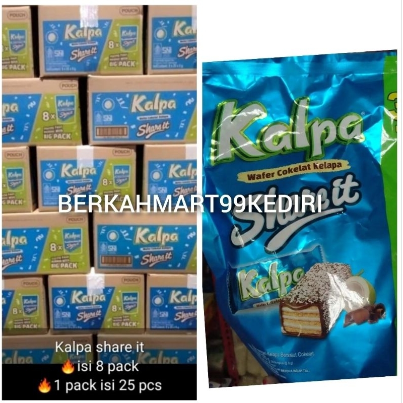 

Kalpa share it wafer coklat kelapa 1 dus iai 8 pak.1 pak isi25 pcs