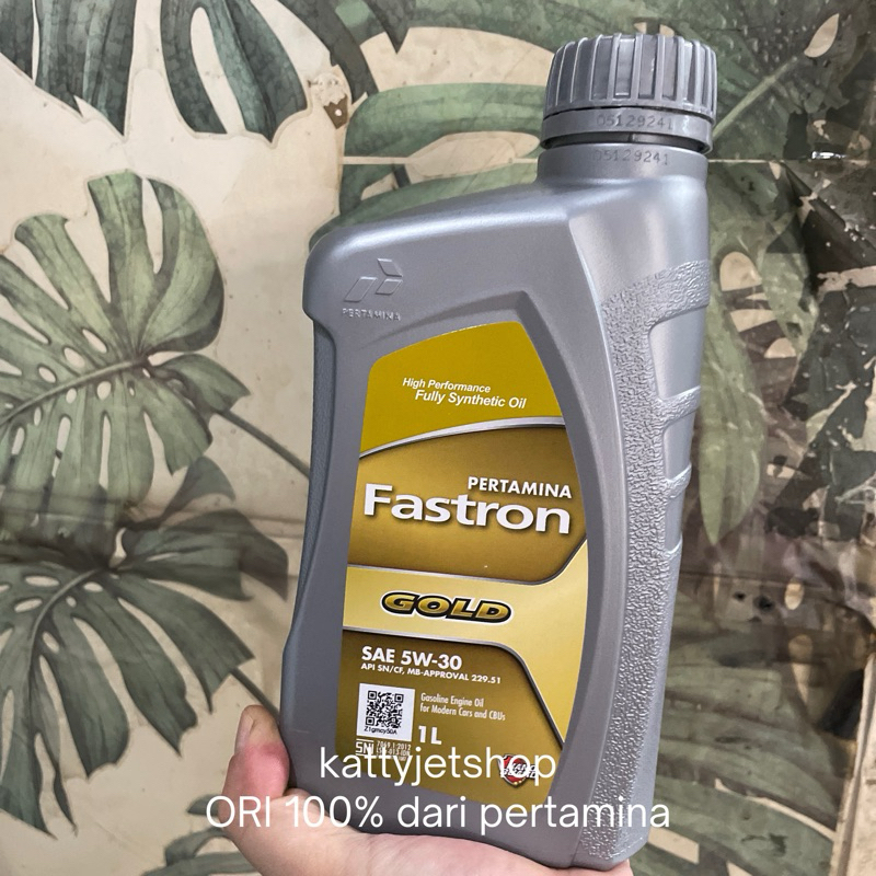 Fastron gold 5w30 1 liter dijamin ori 100% oli pertamina fastron gold 1 liter