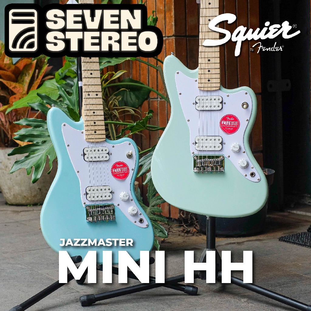 Squier Mini Jazzmaster HH Daphne Blue