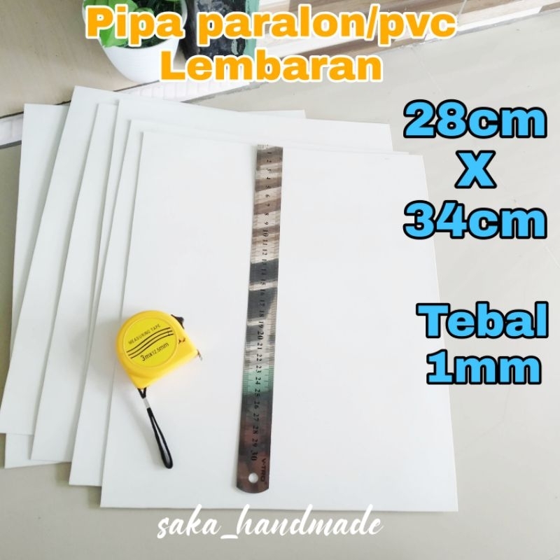 PIPA PARALON/PVC LEMBARAN (28cm X 34cm) TEBAL 1mm