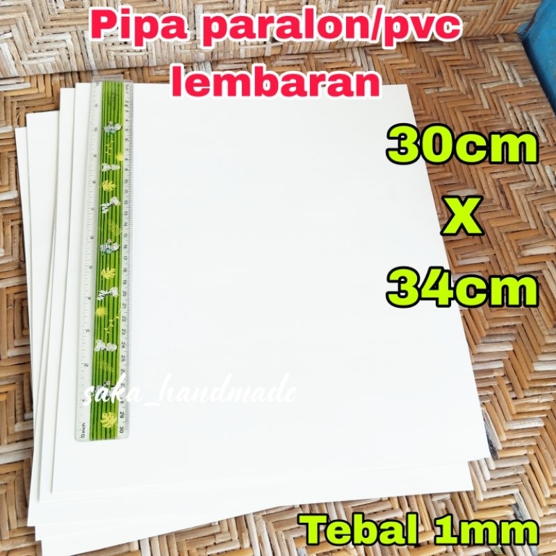 PIPA PARALON/PVC LEMBARAN (30cm X 34cm) TEBAL 1mm