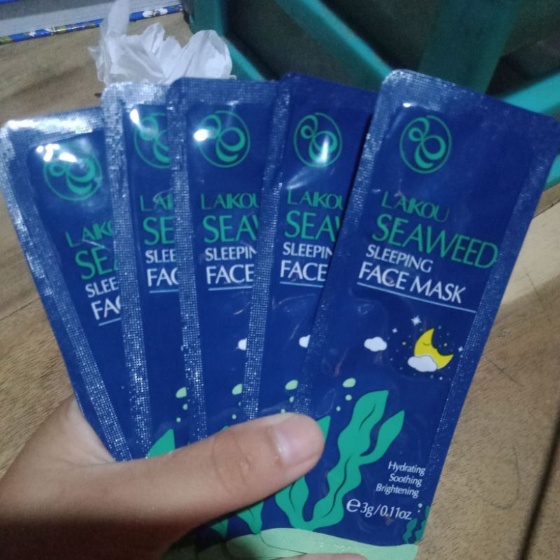 LAIKOU SEAWEED SLEEPING FACE MASK