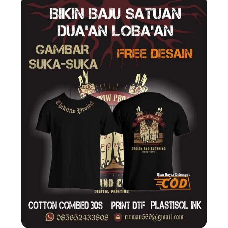 Sablon Baju satuan