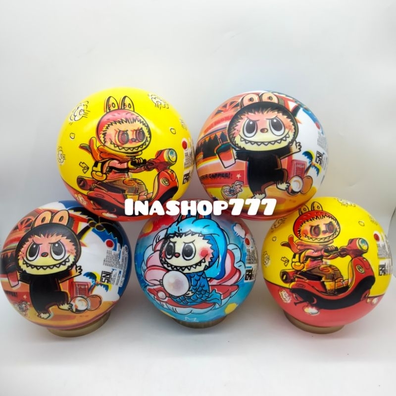 Mainan Bola Kaki Karet Gambar LABUBU / WL-29