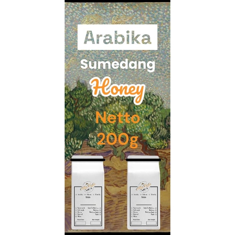 

biji kopi roasted Arabika spesialty Sumedang honey 200 gr, 500 gr,1kg