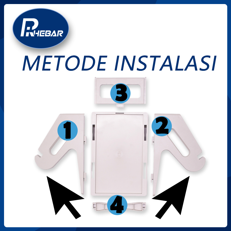 

RB Label resi termal 76x130mm 100x150mm 80x60mm Stiker kode batang RHEBAR