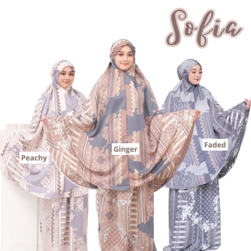MUKENA MOTIF SOFIA/MUKENA TRAVEL/MUKENA TERBARU 2024