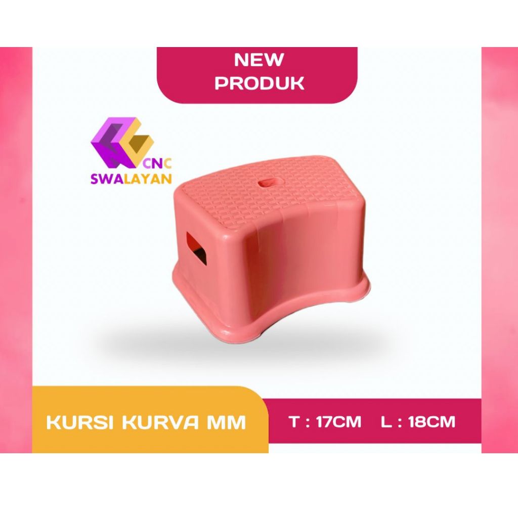 KURSI KURVA MM / KURSI DUDUK KECIL / KURSI PLASTIK KECIL / KURSI DUDUK MINI / KURSI DUDUK PLASTIK