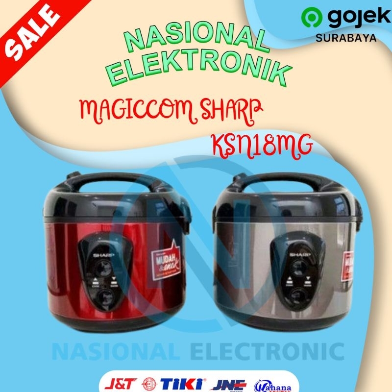MAGIC COM SHARP KSN18MG/PENANAK NASI SHARP KS-N18MG/ PENGHANGAT NASI SHARP KS N18MG/MAGIC COM SHARP 