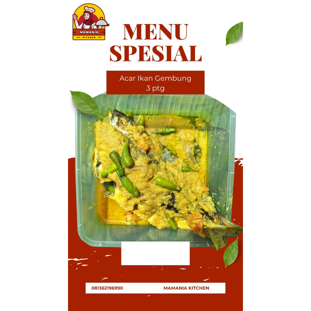 

MAMANIA KITCHEN - ACAR IKAN KEMBUNG 3 EKOR HALAL