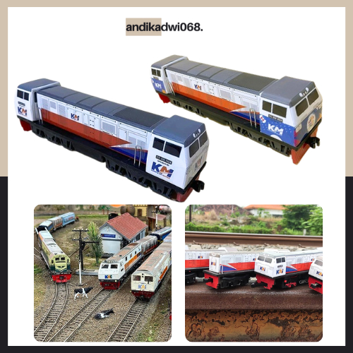 Kereta Api Indonesia KAI Lokomotif Miniatur Hobi Koleksi Anak Dewasa Seri KRL Gerbong