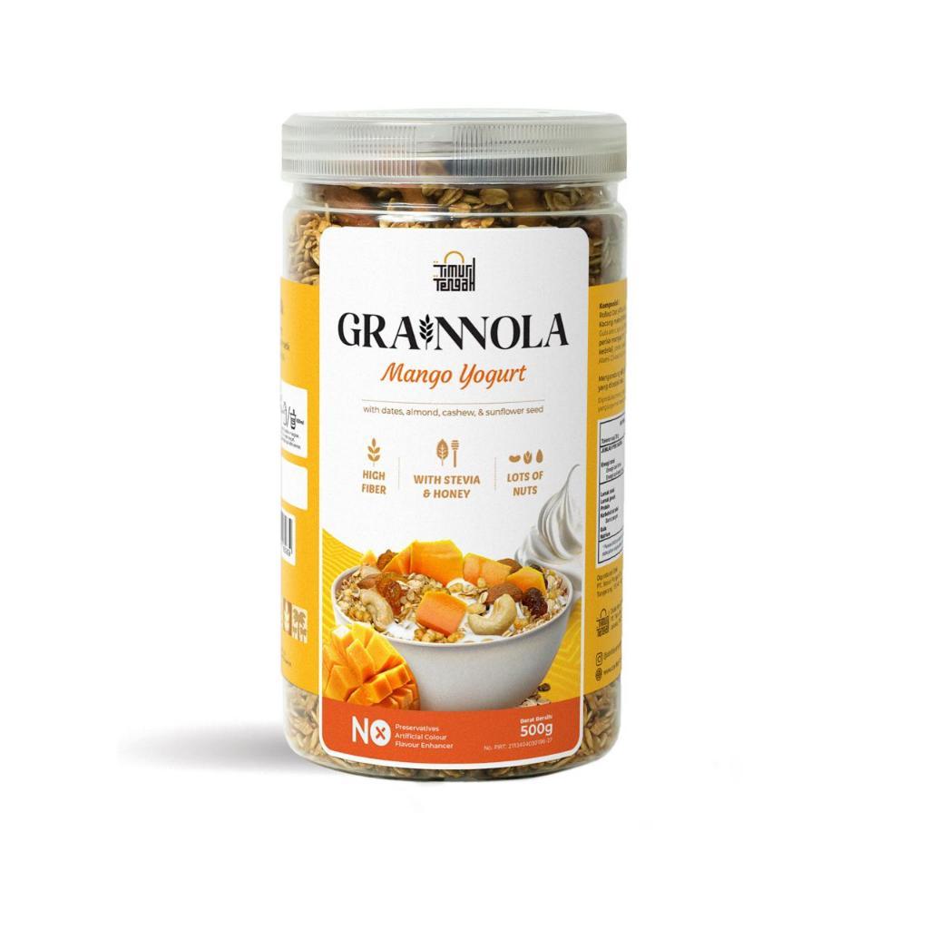 

Grainnola Timur Tengah - Granola Mango Yogurt Sereal Sarapan Diet Sehat Oatmeal Cemilan Rendah Kalori Healty Food 500gr
