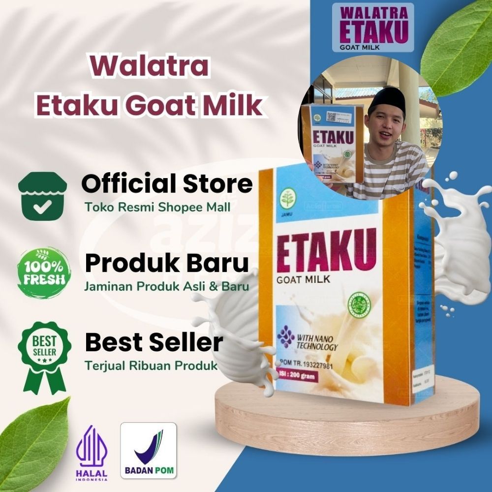 

Etaku Goat Milk Susu Kambing Etawa Murni Asli Krimer Bubuk Berkhasiat Tinggi Dengan Kandungan Protein Dan Vitamin Tanpa Gula Dan Rendah Lemak