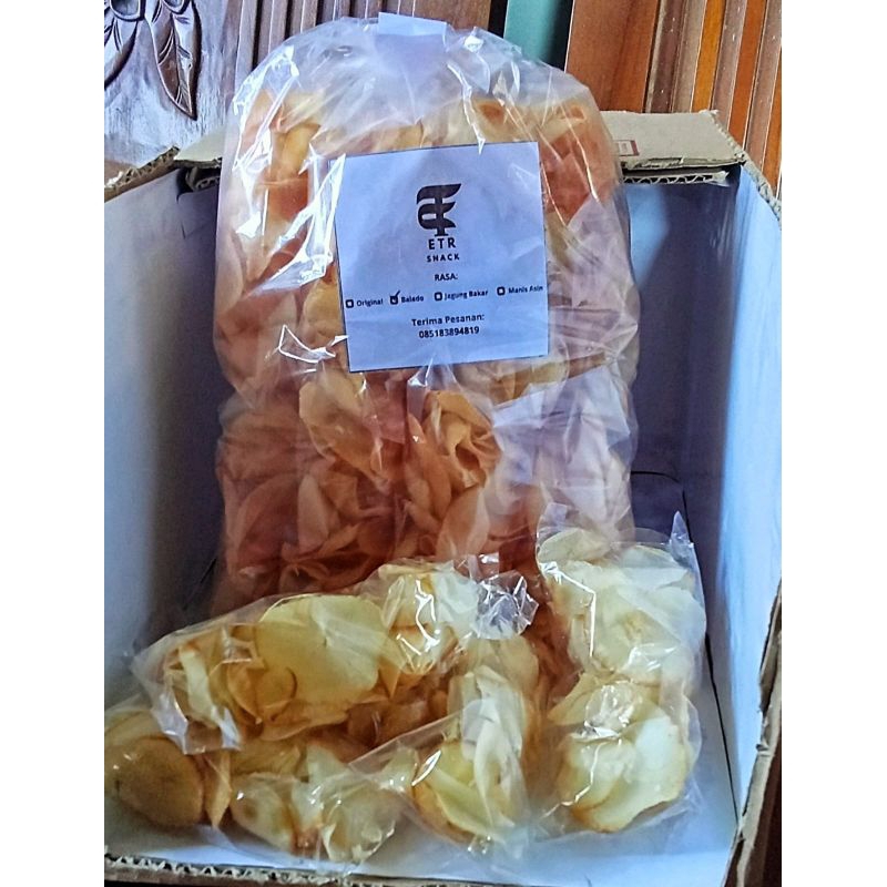 

keripik singkong kemasan 20gr pack isi 15pcs