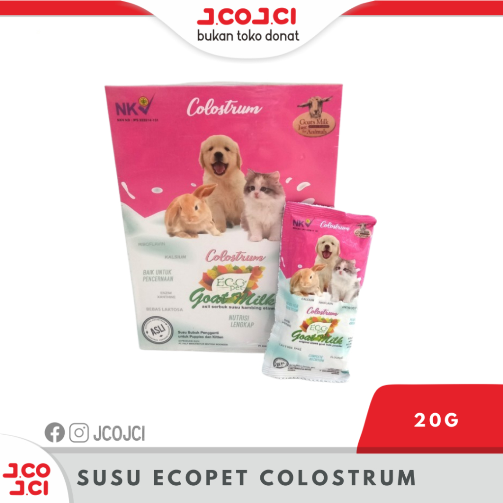 SUSU ECOPET COLOSTRUM - Susu Kucing, Kelinci, Anjing 20gr