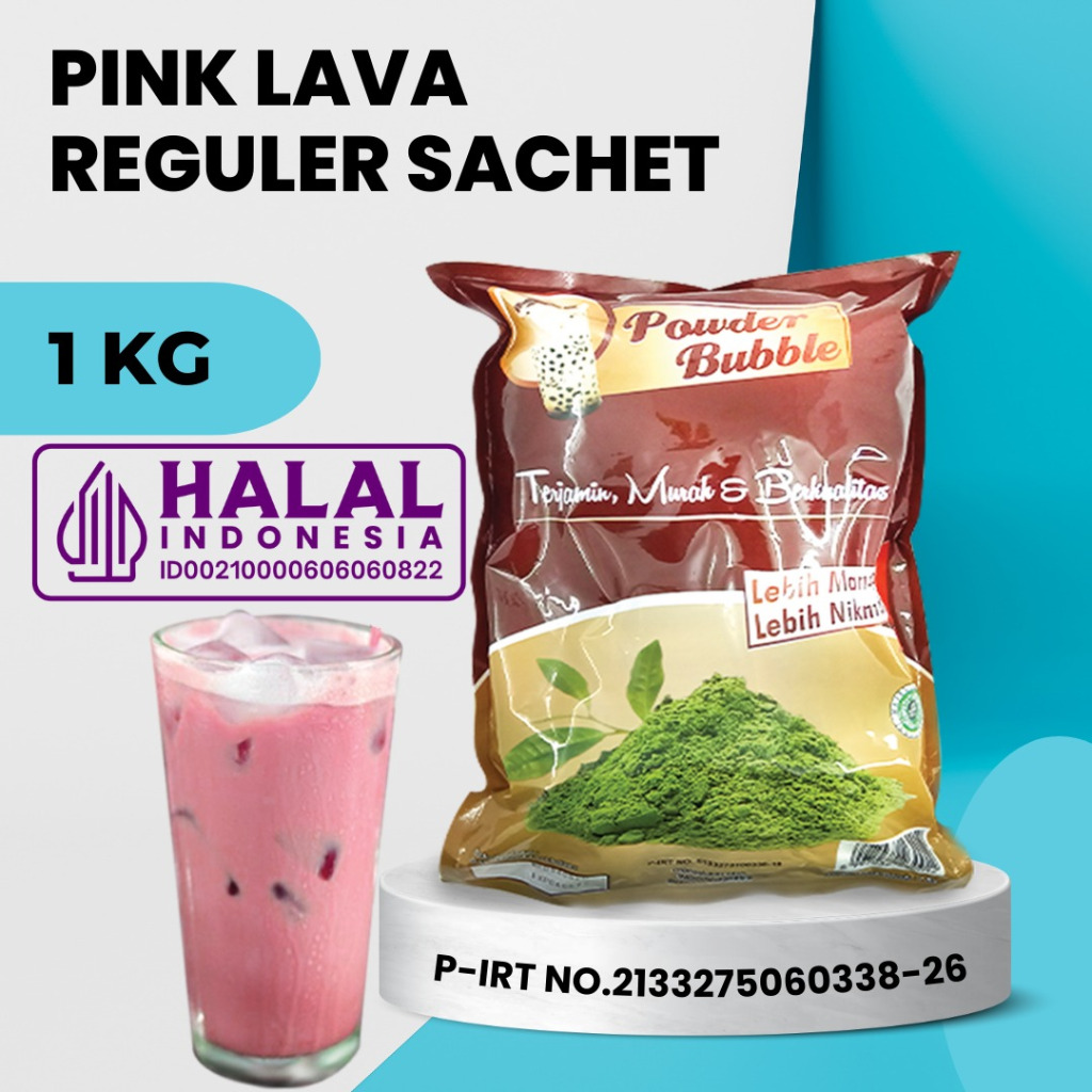 

POWDER PINK LAVA 1 KG - Bubuk Minuman Rasa Pink Lava - Bubuk Instan ( Mix Creamer + Gula )