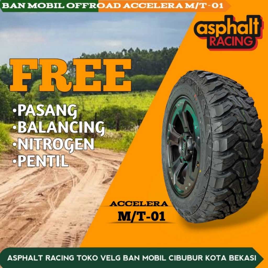 jual jual ban mobil  murah ring 16 accelera M/T-01  ukuran 285 75 r16 ban mobil offroad berkualitas